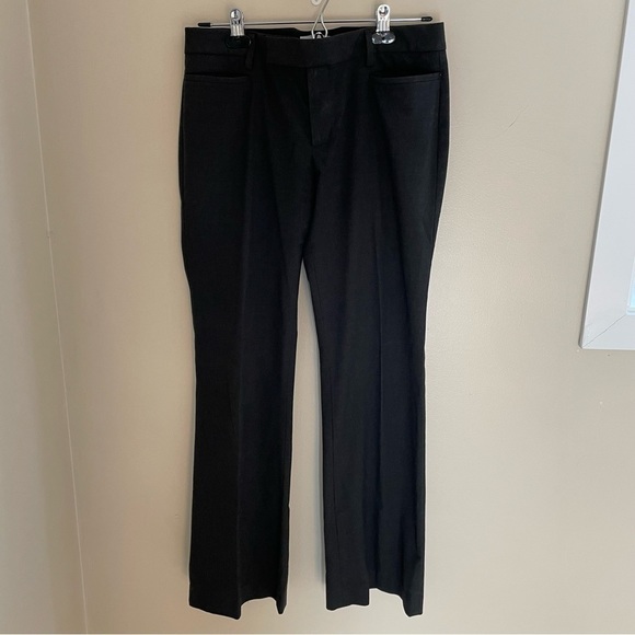 GAP Modern Boot Dress Pants Charcoal, Dual Slit Pockets. - Picture 2 of 9